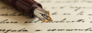 fountain pen writing