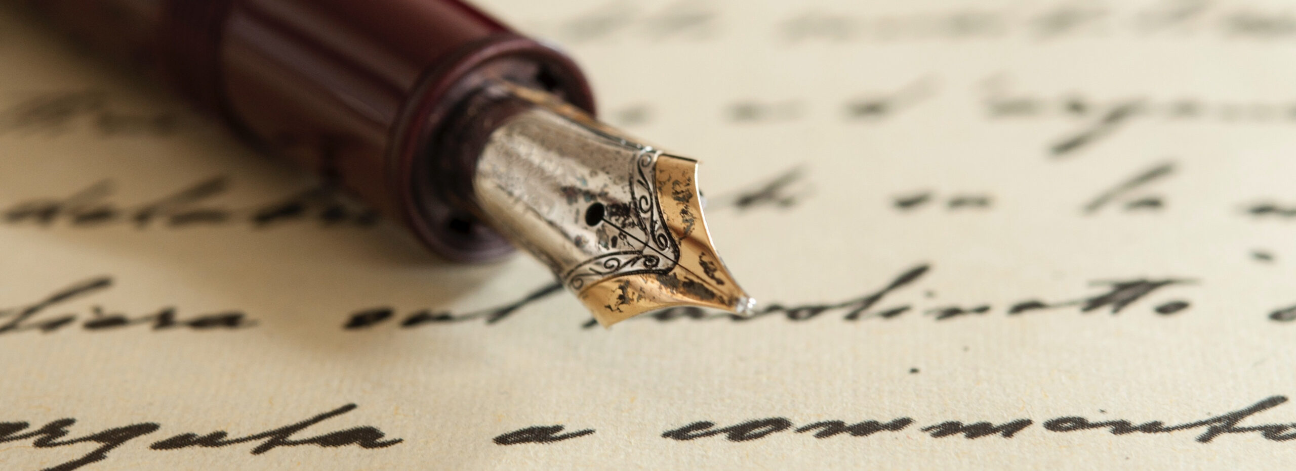 fountain pen writing